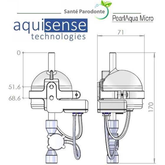 Aquisense PearlAqua® Micro 12C – Pack Salute Parodonto – Sterilizza l’acqua tramite LED UV-C – raggi ultravioletti senza mercurio - immagine 7
