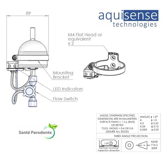 Aquisense PearlAqua® Micro 12C – Pack Salute Parodonto – Sterilizza l’acqua tramite LED UV-C – raggi ultravioletti senza mercurio - immagine 6