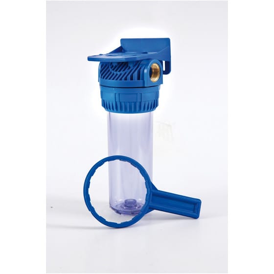 Porte-cartouche 9''3/4 equerre fixation murale et clé