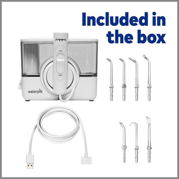 Idropulsore portatile Waterpik ION Professional WF12, per viaggio e uso domestico (BIANCO) - immagine 2