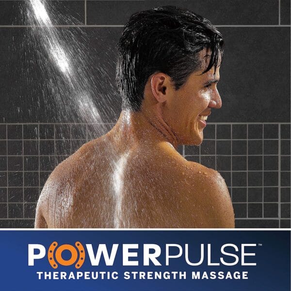 Waterpik XRO-763E Soffione doccia a mano con massaggio PowerPulse 1,8 GPM – Cromato - immagine 9