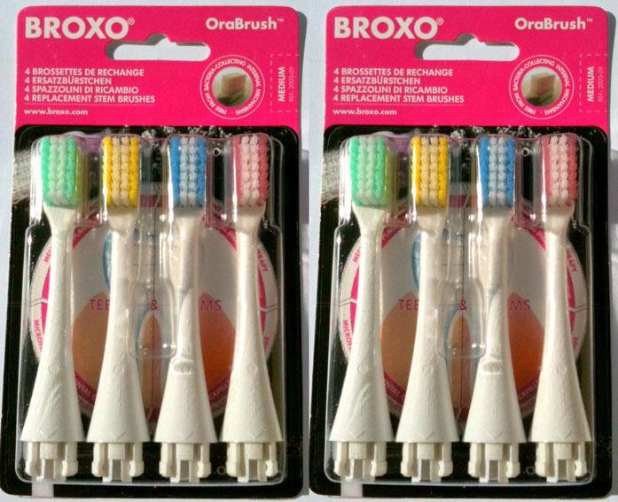 8 testine morbide Broxo OraBrush, Broxodents