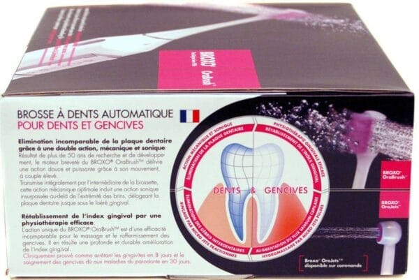 Broxo OraBrush (Broxodent) spazzolino elettrico meccanico (oscillazione verticale) e sonico (a cavitazione idrodinamica). - immagine 4